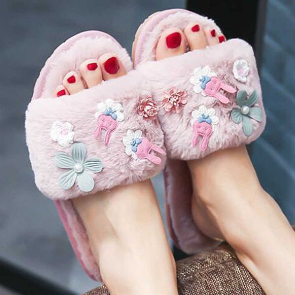 applique decoration plush slipper winter flip flops cartoon furry home non-slip cozy slides xx486 210625, Black
applique decoration plush slipper winter flip flops cartoon furry home non-slip cozy slides xx486 210625, Black