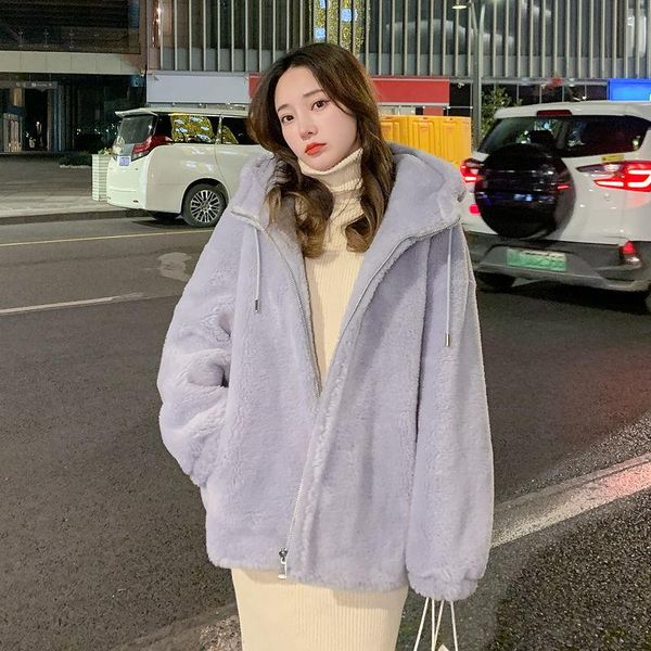 women's fur & faux 2021 women hooded real coat soft natural sheep shearing jacket female genuine lamb wool plush overcoat hiver x842, Black
women's fur & faux 2021 women hooded real coat soft natural sheep shearing jacket female genuine lamb wool plush overcoat hiver x842, Black