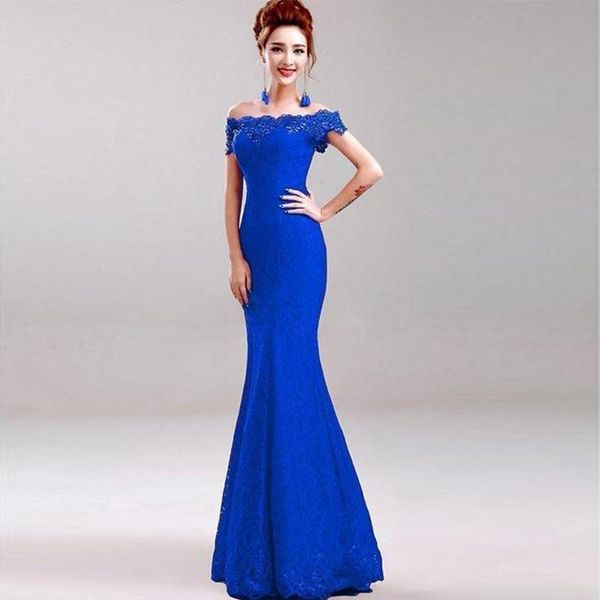 party dresses off the shoulder royal blue red mermaid evening lace appliques beaded formal gown vestido de noite, White;black
party dresses off the shoulder royal blue red mermaid evening lace appliques beaded formal gown vestido de noite, White;black