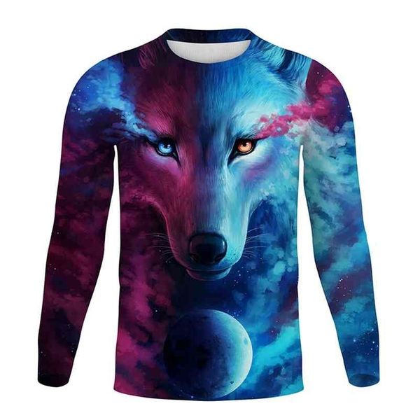 autumn spring 3d wolf animals print man long sleeve shirt casual o neck funny hip hop oversized t shirt for men t-shirt tees 210409, White;black
autumn spring 3d wolf animals print man long sleeve shirt casual o neck funny hip hop oversized t shirt for men t-shirt tees 210409, White;black
