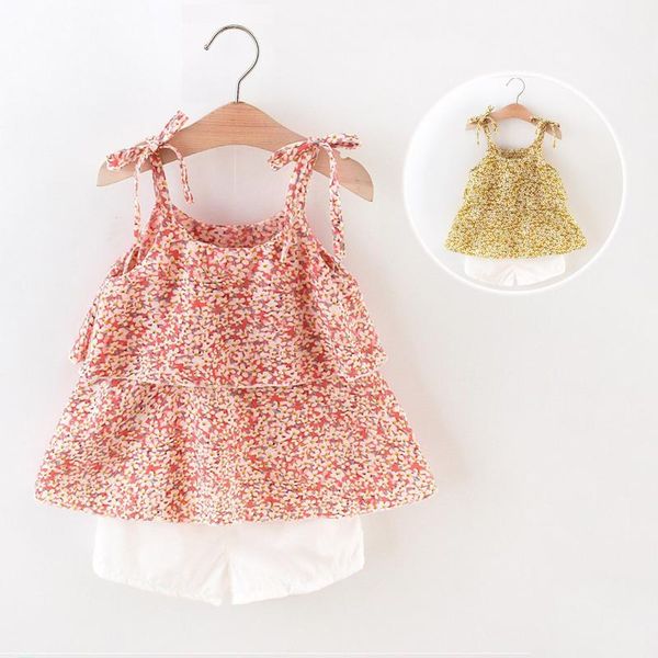 girl's dresses toddler baby girls floral printed suspender ruffles vest +shorts outfits girl casual summer kids clothes, Red;yellow
girl's dresses toddler baby girls floral printed suspender ruffles vest +shorts outfits girl casual summer kids clothes, Red;yellow
