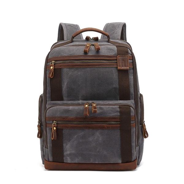 backpack men's bags luxury canvas backpacks for men oil wax leather travel large waterproof daypacks retro bagpack
backpack men's bags luxury canvas backpacks for men oil wax leather travel large waterproof daypacks retro bagpack