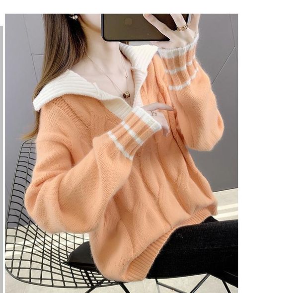 spring and autumn with style fashion long sleeve women's sweater coat sweaters, White;black
spring and autumn with style fashion long sleeve women's sweater coat sweaters, White;black