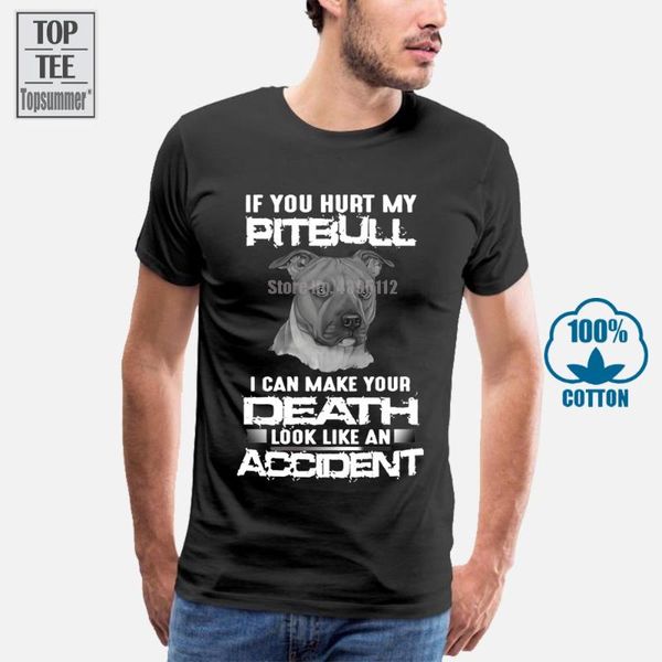 men's t-shirts if you hurt my pitbull i can make your death look like an accident men t shirt, White;black
men's t-shirts if you hurt my pitbull i can make your death look like an accident men t shirt, White;black