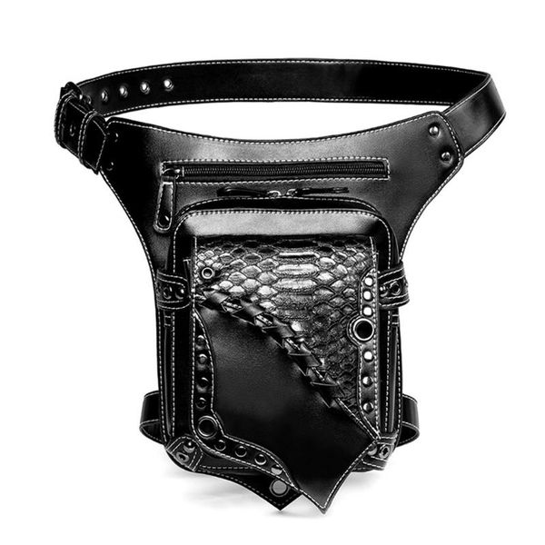 women purse bag black gothic rock pu leather steampunk waist pack vintage punk portable messenger x5xa bags
women purse bag black gothic rock pu leather steampunk waist pack vintage punk portable messenger x5xa bags