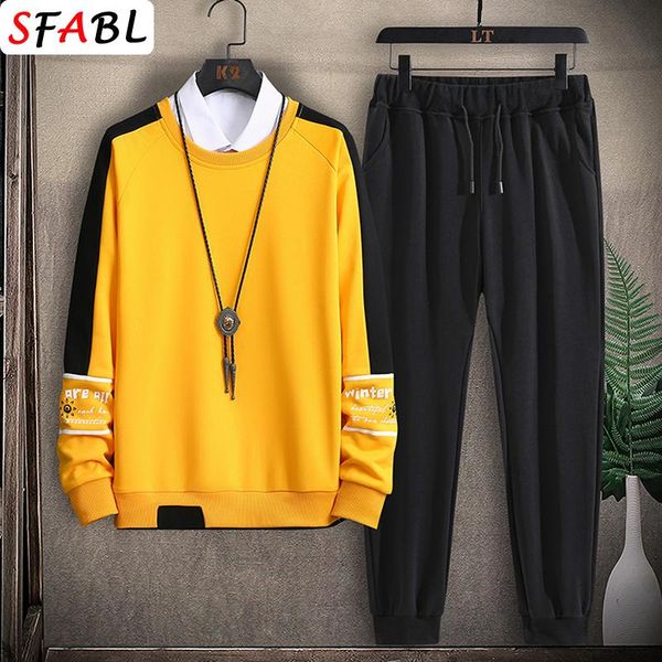 men's tracksuits sfabl sportswear sets spring autumn casual men 2 piece pullover sweatshirt and sweatpants brand track suit male, Gray
men's tracksuits sfabl sportswear sets spring autumn casual men 2 piece pullover sweatshirt and sweatpants brand track suit male, Gray