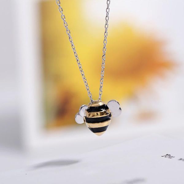 sweet cute bee pendant necklace for women korean creative ladies wedding collarbone chain fashion party jewelry girl gifts necklaces, Silver
sweet cute bee pendant necklace for women korean creative ladies wedding collarbone chain fashion party jewelry girl gifts necklaces, Silver