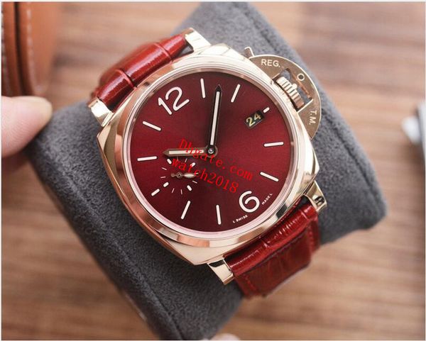 luxury watch lumin0r mechanical p 00677 grey dial leather 18k rose gold steel 42mm classic automatic movement fashion diving mens watches, Slivery;brown
luxury watch lumin0r mechanical p 00677 grey dial leather 18k rose gold steel 42mm classic automatic movement fashion diving mens watches, Slivery;brown