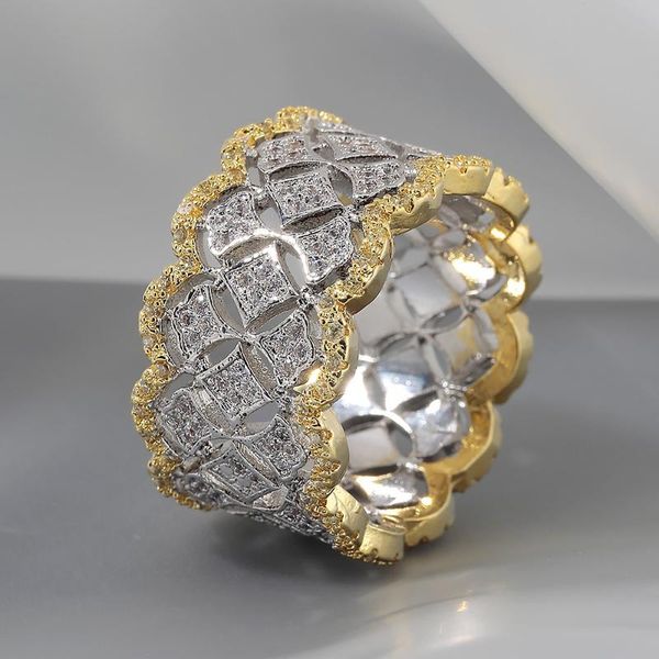cluster rings handmade pave 256pcs diamond ring luxury white sapphire 925 sterling silver & gold wedding for women jewelry gift, Golden;silver
cluster rings handmade pave 256pcs diamond ring luxury white sapphire 925 sterling silver & gold wedding for women jewelry gift, Golden;silver