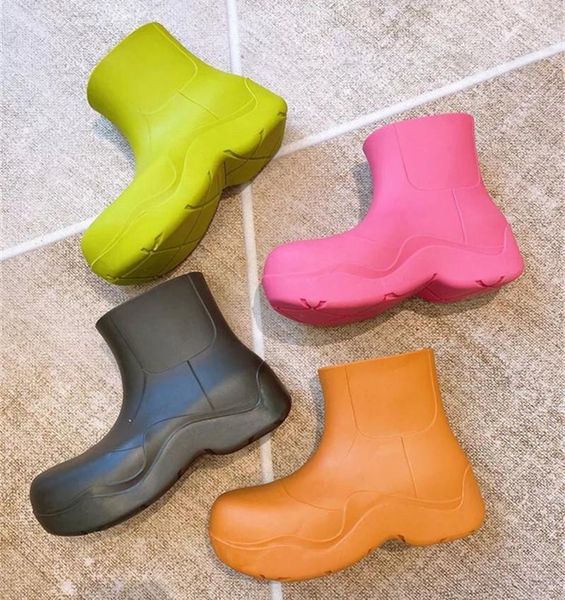 boots 2021 candy color women waterproof rainboots thick sole short booties platform shoes woman slip-on flat botas mujer, Black
boots 2021 candy color women waterproof rainboots thick sole short booties platform shoes woman slip-on flat botas mujer, Black