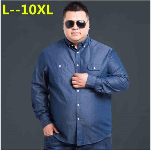 men's casual shirts 8xl 6xl 5xl spring autumn mens long sleeve shirt fashion denim men plus size button cotton camisa masculina, White;black
men's casual shirts 8xl 6xl 5xl spring autumn mens long sleeve shirt fashion denim men plus size button cotton camisa masculina, White;black