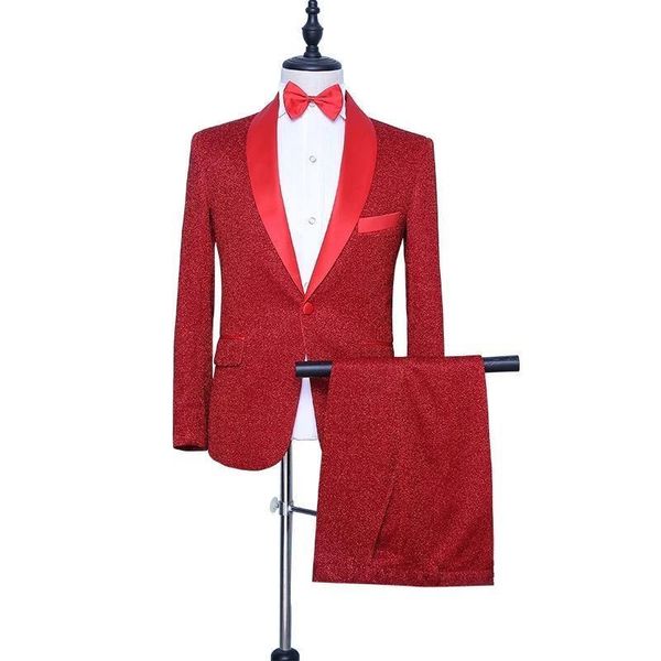 men's suits & blazers red tuxedo slim fit fashion groom suit jacket pants singer drummer host party prom stage costume night club, White;black
men's suits & blazers red tuxedo slim fit fashion groom suit jacket pants singer drummer host party prom stage costume night club, White;black