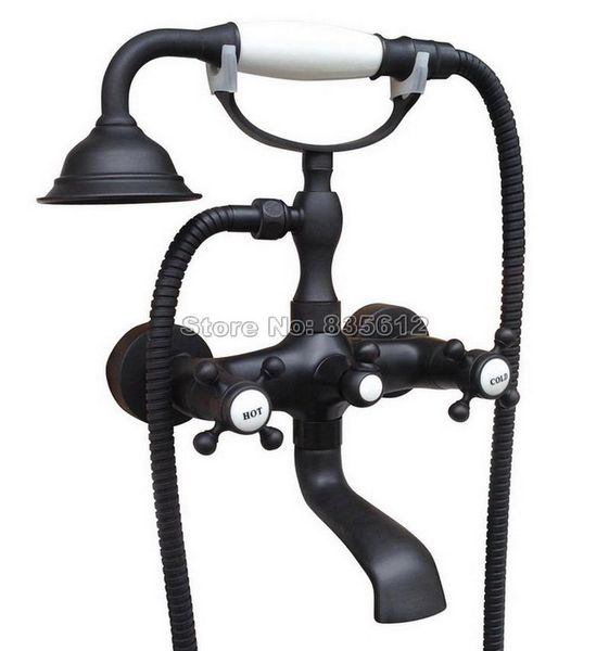 wall mounted bathroom black oil rubbed bronze handheld shower head clawfoot bath tub faucet with dual handles mixer tap wtf609 sets
wall mounted bathroom black oil rubbed bronze handheld shower head clawfoot bath tub faucet with dual handles mixer tap wtf609 sets