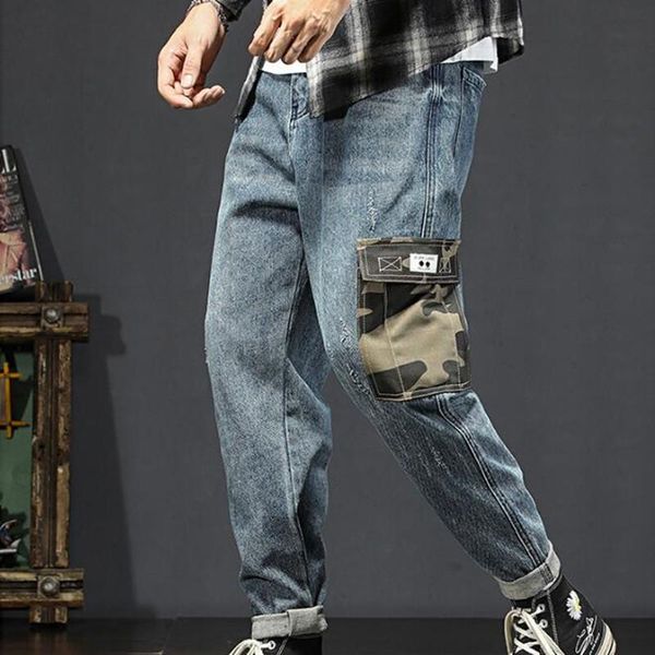 men's jeans men harem pants mens hip hop loose street harlan denim trousers bottoms, Blue
men's jeans men harem pants mens hip hop loose street harlan denim trousers bottoms, Blue