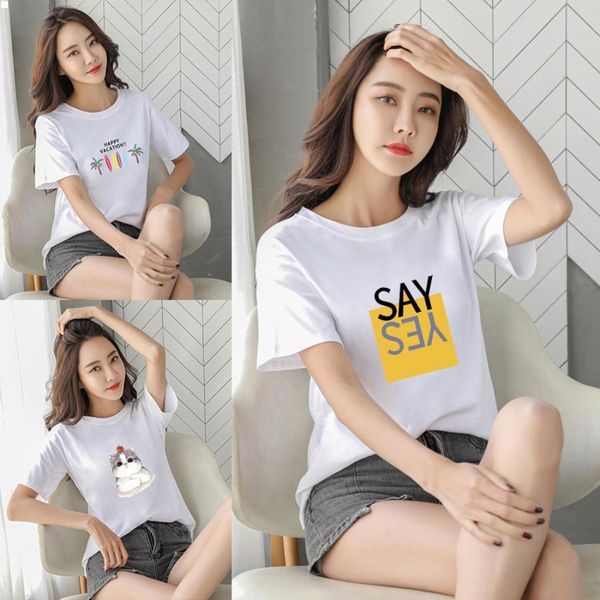 round collar designers t shirts fashion camisas de hombre collared clothes short sleeve women clothing femme crop loose type tshirt t-shirt, White
round collar designers t shirts fashion camisas de hombre collared clothes short sleeve women clothing femme crop loose type tshirt t-shirt, White