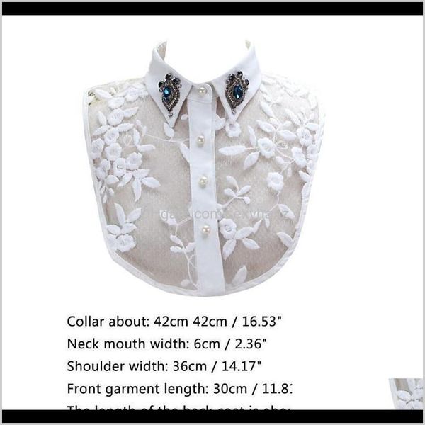 blouses shirts womens clothing apparel drop delivery 2021 women faux crystal lapel detachable halfshirt imitation pearls lace fake collar y5, White
blouses shirts womens clothing apparel drop delivery 2021 women faux crystal lapel detachable halfshirt imitation pearls lace fake collar y5, White