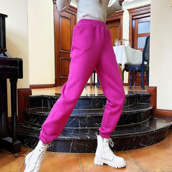 women's pants & capris 2021 autumn winter candy color casual women thick warm loose trousers sweatpants female elastic waist sports, Black;white
women's pants & capris 2021 autumn winter candy color casual women thick warm loose trousers sweatpants female elastic waist sports, Black;white