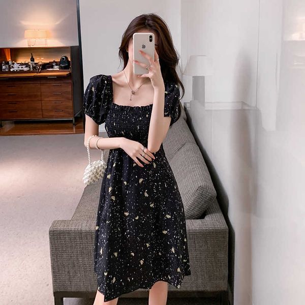 women dress korean fashion clothes vintage square collar lace up backless vestidos slim fit print mini dresses 210529, Black;gray
women dress korean fashion clothes vintage square collar lace up backless vestidos slim fit print mini dresses 210529, Black;gray