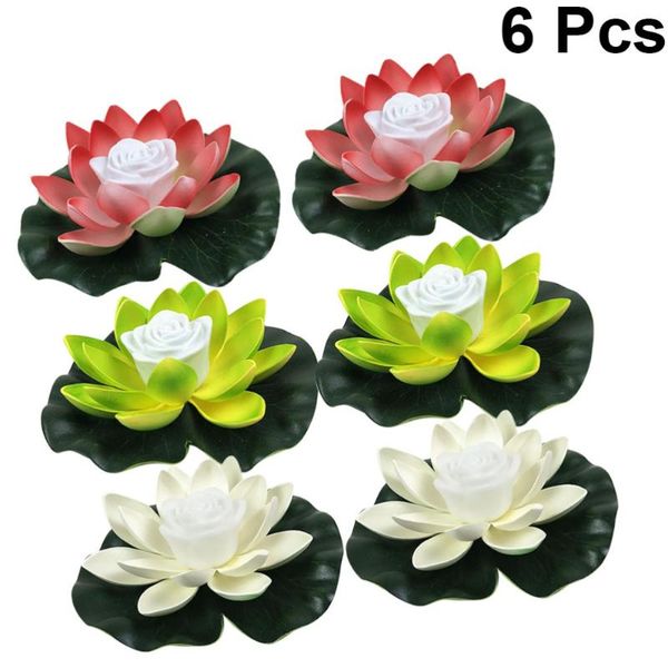 6pcs water floating lotus light romantic flower shaped pool with batteries (white candles
6pcs water floating lotus light romantic flower shaped pool with batteries (white candles