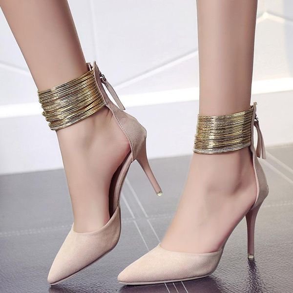 spring autumn women pointed toe flock pumps curve super high party fashion metal strap shoes ladies heels dfv78 dress, Black
spring autumn women pointed toe flock pumps curve super high party fashion metal strap shoes ladies heels dfv78 dress, Black
