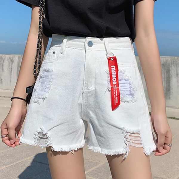 women's jeans loose hole large size shorts jean high waist denim female summer wide legs a pants, Blue
women's jeans loose hole large size shorts jean high waist denim female summer wide legs a pants, Blue
