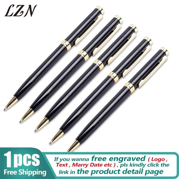 ballpoint pens lzn black with gold stainless steel rod rotating metal pen commercial gifts office&school stationery, Blue;orange
ballpoint pens lzn black with gold stainless steel rod rotating metal pen commercial gifts office&school stationery, Blue;orange