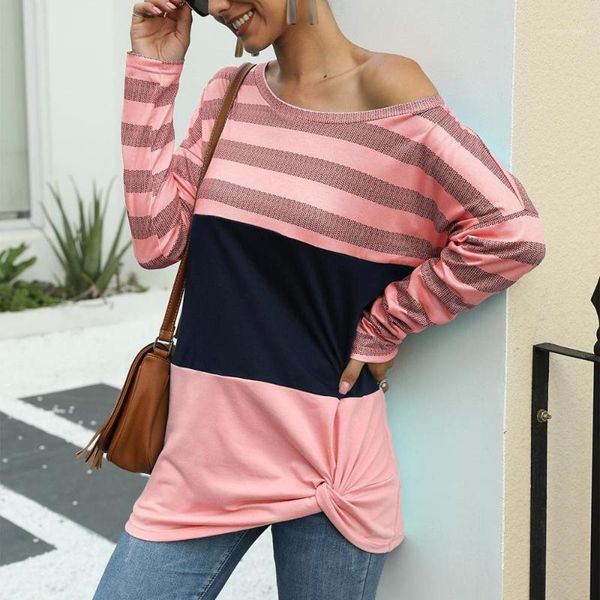 women's blouses & shirts women o-neck stripe splicing long sleeve tie knitted blouse vintage autumn fashion casual pullover for ladies, White
women's blouses & shirts women o-neck stripe splicing long sleeve tie knitted blouse vintage autumn fashion casual pullover for ladies, White