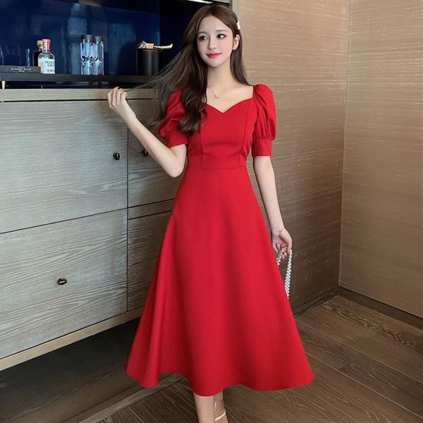 party dresses 2021 office lady black hepburn vintage midi dress spring summer elegant korean red casual sundress women bodycon vestidos, White;black
party dresses 2021 office lady black hepburn vintage midi dress spring summer elegant korean red casual sundress women bodycon vestidos, White;black
