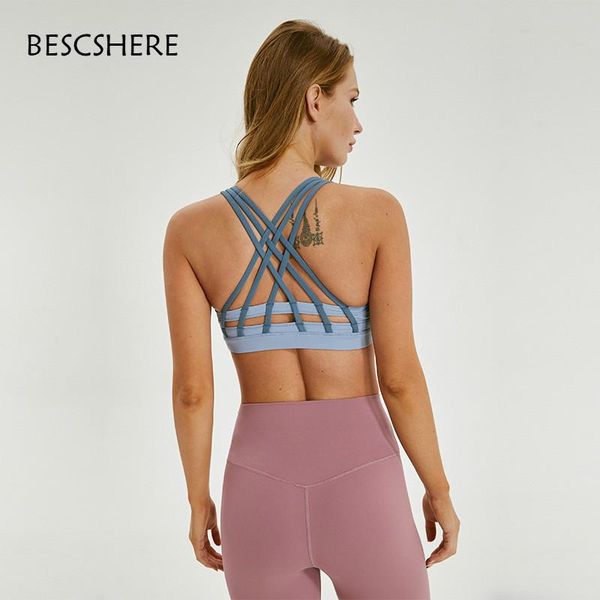 gym clothing bescshere ports bras for women comfortable yoga bra with removable pads running crossback activewear workout clothes, White;black
gym clothing bescshere ports bras for women comfortable yoga bra with removable pads running crossback activewear workout clothes, White;black