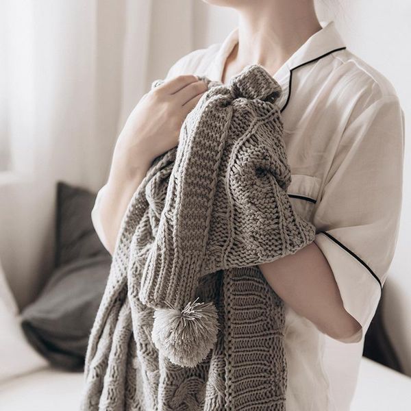 blankets european knitted yarn blanket twist air conditioning cover nordic ball leisure simple wool travel
blankets european knitted yarn blanket twist air conditioning cover nordic ball leisure simple wool travel