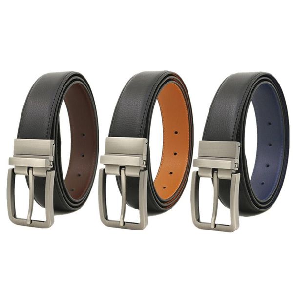 belts men's belt revolving pin buckle leather for men double-sided five-color all-match casual business pants unisex, Black;brown
belts men's belt revolving pin buckle leather for men double-sided five-color all-match casual business pants unisex, Black;brown