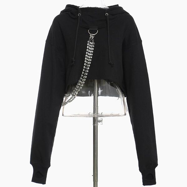 women crop hoodies diamonds chain thick pullover hooded sweatshirt tracksuit high street women's & sweatshirts, Black
women crop hoodies diamonds chain thick pullover hooded sweatshirt tracksuit high street women's & sweatshirts, Black
