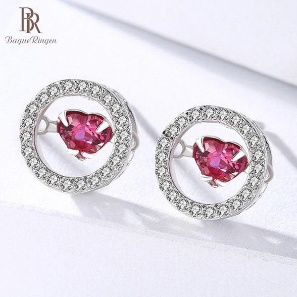 stud bague ringen pure 925 sterling silver earrings for women jewelry heart shaped gemstones ruby ear drops wedding gift, Golden;silver
stud bague ringen pure 925 sterling silver earrings for women jewelry heart shaped gemstones ruby ear drops wedding gift, Golden;silver