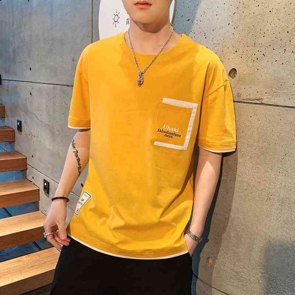 2019 summer fashion t-shirt short round neck and korean student half sleeve casual loose t-shirt men's wear, White;black
2019 summer fashion t-shirt short round neck and korean student half sleeve casual loose t-shirt men's wear, White;black
