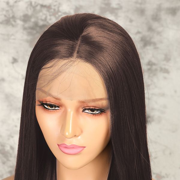 costume accessories long dark brown #4 color lace front wigs synthetic wigs glueless silky straight cosplay wigs heat resistant daily wig, Silver
costume accessories long dark brown #4 color lace front wigs synthetic wigs glueless silky straight cosplay wigs heat resistant daily wig, Silver