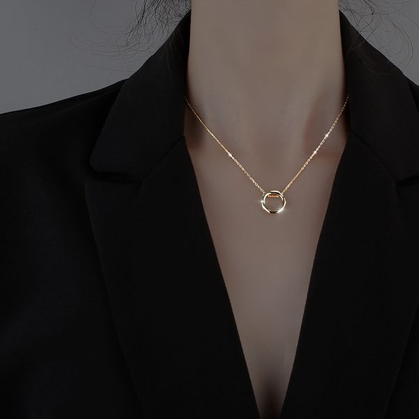 circle necklace female sense of niche design chain necklace wind clavicle contracted temperament, Silver
circle necklace female sense of niche design chain necklace wind clavicle contracted temperament, Silver