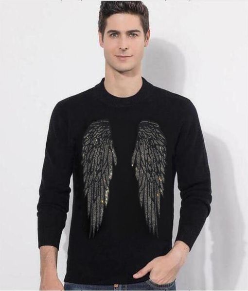 men's sweaters rhinestone men 2021 hip hop winter sweater slim fit casual outer wear, White;black
men's sweaters rhinestone men 2021 hip hop winter sweater slim fit casual outer wear, White;black