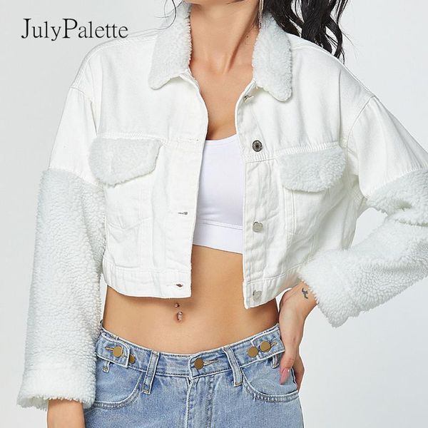 women's jackets julypalette denim and coats women fashion plus velvet short jacket 2021 autumn winter warm long sleeve outwear female, Black;brown
women's jackets julypalette denim and coats women fashion plus velvet short jacket 2021 autumn winter warm long sleeve outwear female, Black;brown