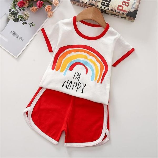 summer children short sleeved t shirt set boys and girls cartoon blouse casual shorts baby two piece suit, White
summer children short sleeved t shirt set boys and girls cartoon blouse casual shorts baby two piece suit, White