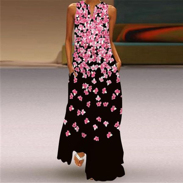 vintage retro butterfly floral print women dress summer v neck sleeveless casual beach party long vestidos dresses, Black;gray
vintage retro butterfly floral print women dress summer v neck sleeveless casual beach party long vestidos dresses, Black;gray