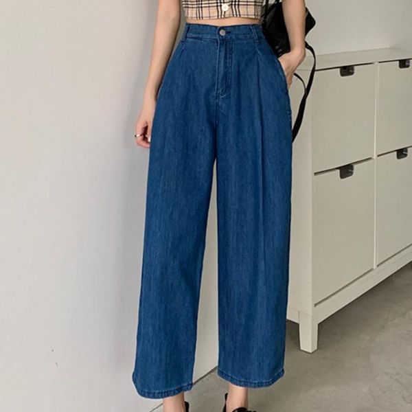 women's jeans alien kitty 2021 loose denim stylish wide leg pants women casual streetwear high waist straight plus size trouser, Blue
women's jeans alien kitty 2021 loose denim stylish wide leg pants women casual streetwear high waist straight plus size trouser, Blue