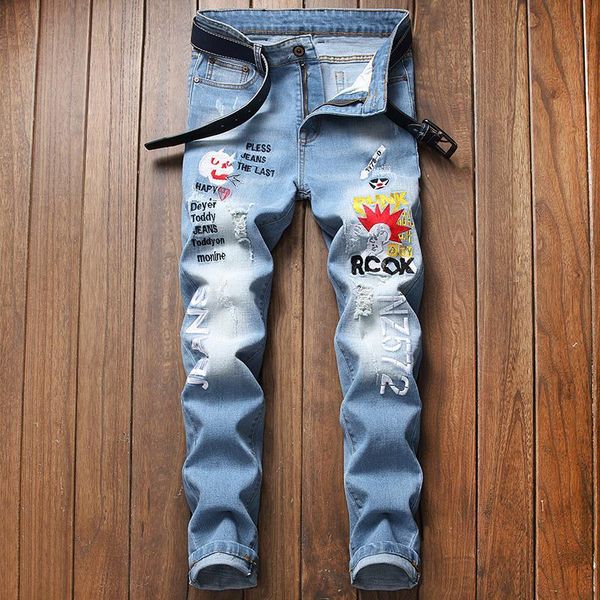men's jeans 2021 style embroidered wide-legged stretch blue cartoon letters street fashion trousers
men's jeans 2021 style embroidered wide-legged stretch blue cartoon letters street fashion trousers