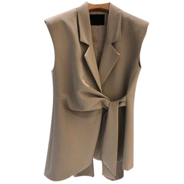 women's vests spring fall women temperament lace up ol vest female ruffled stitching suit collar jacket r504, Black;white
women's vests spring fall women temperament lace up ol vest female ruffled stitching suit collar jacket r504, Black;white