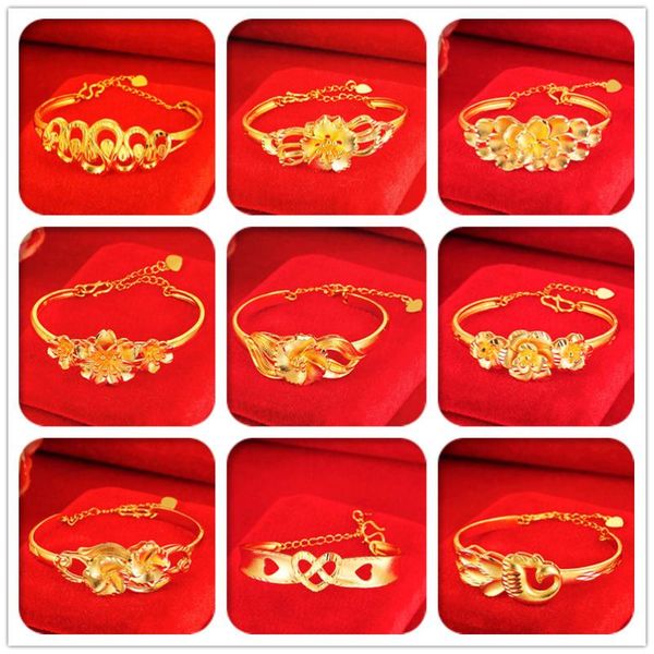 charm bracelets 2021 fashion dubai bracelet jewelry 24k gold color bangles for women africa arab wholesale wedding gifts, Golden;silver
charm bracelets 2021 fashion dubai bracelet jewelry 24k gold color bangles for women africa arab wholesale wedding gifts, Golden;silver