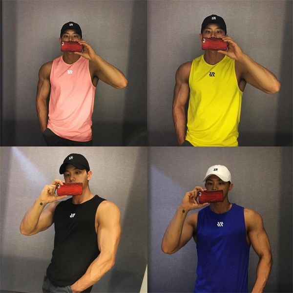 men' tank fashion trend vest brand sleeveless summer cotton casual wear bodybuilding sportswear sports fitness, White;black
men' tank fashion trend vest brand sleeveless summer cotton casual wear bodybuilding sportswear sports fitness, White;black