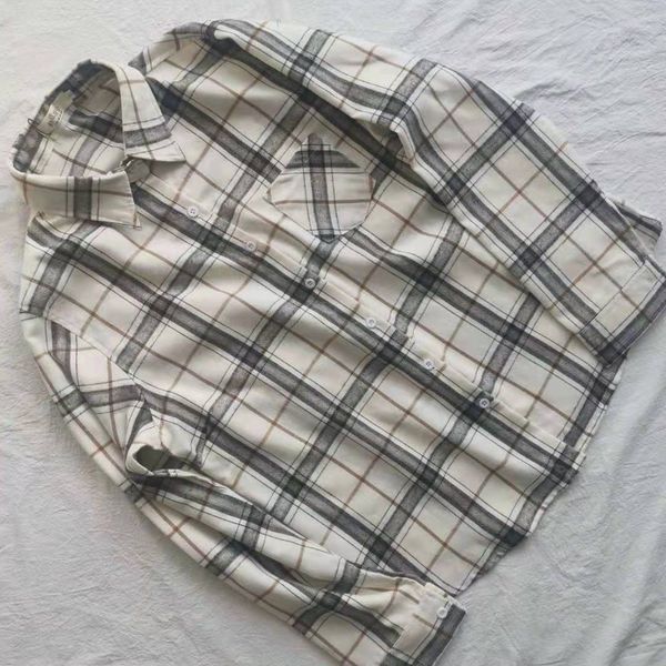 plaid shirt plus size womens street style long-sleeved thin harajuku shirt spring coat 2021 college style bottoming shirt, White
plaid shirt plus size womens street style long-sleeved thin harajuku shirt spring coat 2021 college style bottoming shirt, White