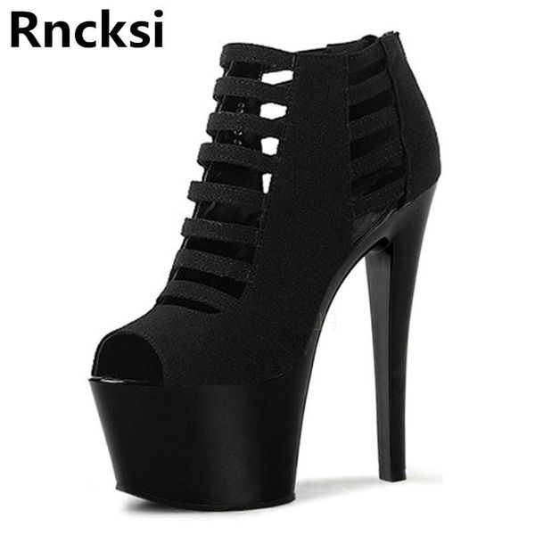 sandals rncksi summer girl's straps 17cm high heels platform women wedding pole dance party dress, Black
sandals rncksi summer girl's straps 17cm high heels platform women wedding pole dance party dress, Black