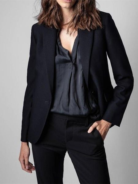 women's suits & blazers lady blazer long sleeve back rhinestone letters women single breasted outerwear and office suit coats early aut, White;black
women's suits & blazers lady blazer long sleeve back rhinestone letters women single breasted outerwear and office suit coats early aut, White;black