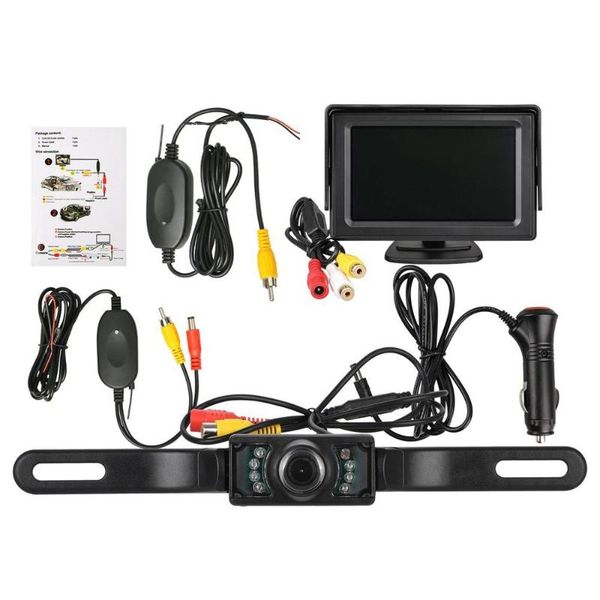 car video wireless backup camera system kit 4.3'' monitor rear view reverse accessories for truck van camper
car video wireless backup camera system kit 4.3'' monitor rear view reverse accessories for truck van camper