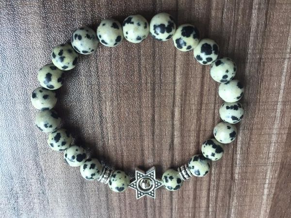 charm bracelets natural stone 8mm dalmatianjasper bracelet mala beads yoga prayer hexagonal for women and me, Golden;silver
charm bracelets natural stone 8mm dalmatianjasper bracelet mala beads yoga prayer hexagonal for women and me, Golden;silver